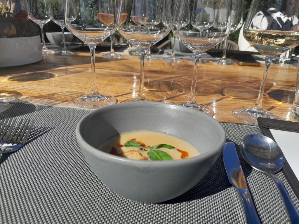 Starter Grilled Chicken chowder soup